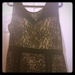 Black lacey midi dress